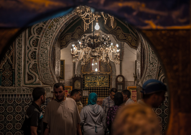 A Mosque within the walls of the Souks, Fes