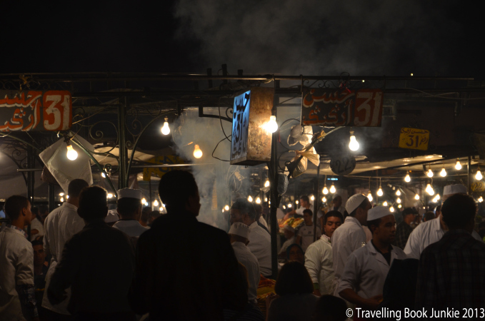 Food Stalls at Marrakech Night Market Morocco