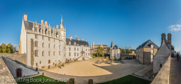 inner walls of the chateau des ducs de Bretagne, Nantes, Loire Valley, France