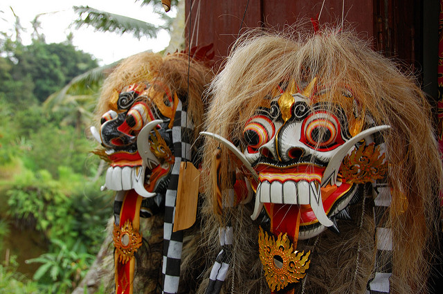 Masks, Ubud, Bali, Indonesia, Travel, Travelling Book Junkie