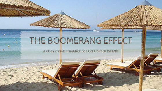 The Boomerang Effect by Cathy Robinson is set on a greek island. A mix of cozy crime and romance is an easy reading novel that will be enjoyed by many.