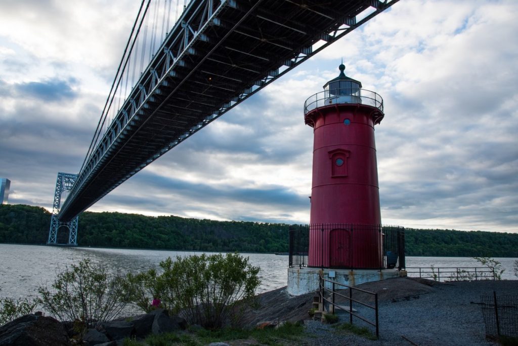 The Little Red Lighthouse is a landmark to visit when touring literary locations in the USA