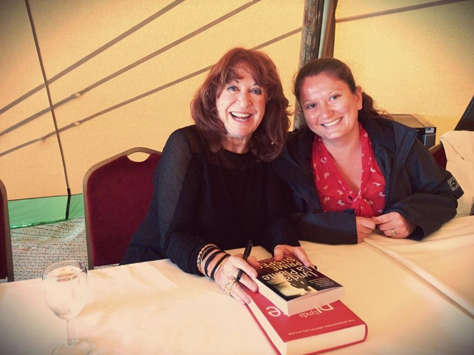 Meeting Lynda La Plante at the Harrogate Crime Writing Festival. The Queen of Crime Writing 