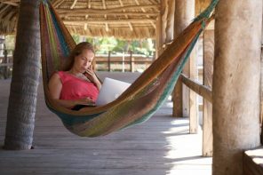 As a digital nomad you can work remotely anywhere in the world, even from your hammock