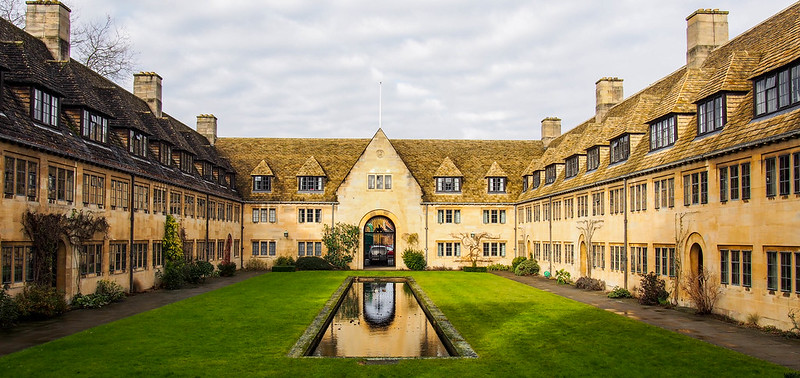 Nuffield College, Oxford, one of the main college buildings in the University city.