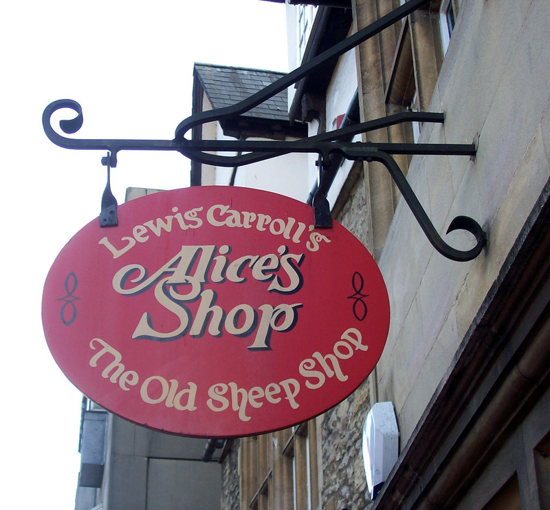 Alice in Wonderland's s hop in Oxford is the same shop where Alice Liddell use to buy her sweets from 150 years ago when she first met Lewis Carroll