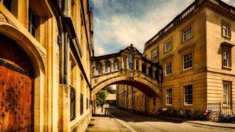 A well known bridge in Oxford, UK