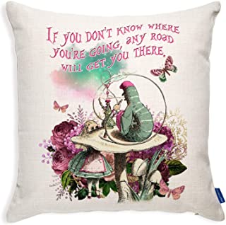 Book themed cushion from Alice in Wonderland