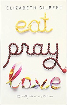 Eat pray love by Elizabeth Gilbert see her travelling around the world while she tries to rediscover herself