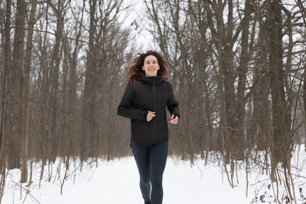 The gamma jacket is also effective for those that enjoy winter sports, including running