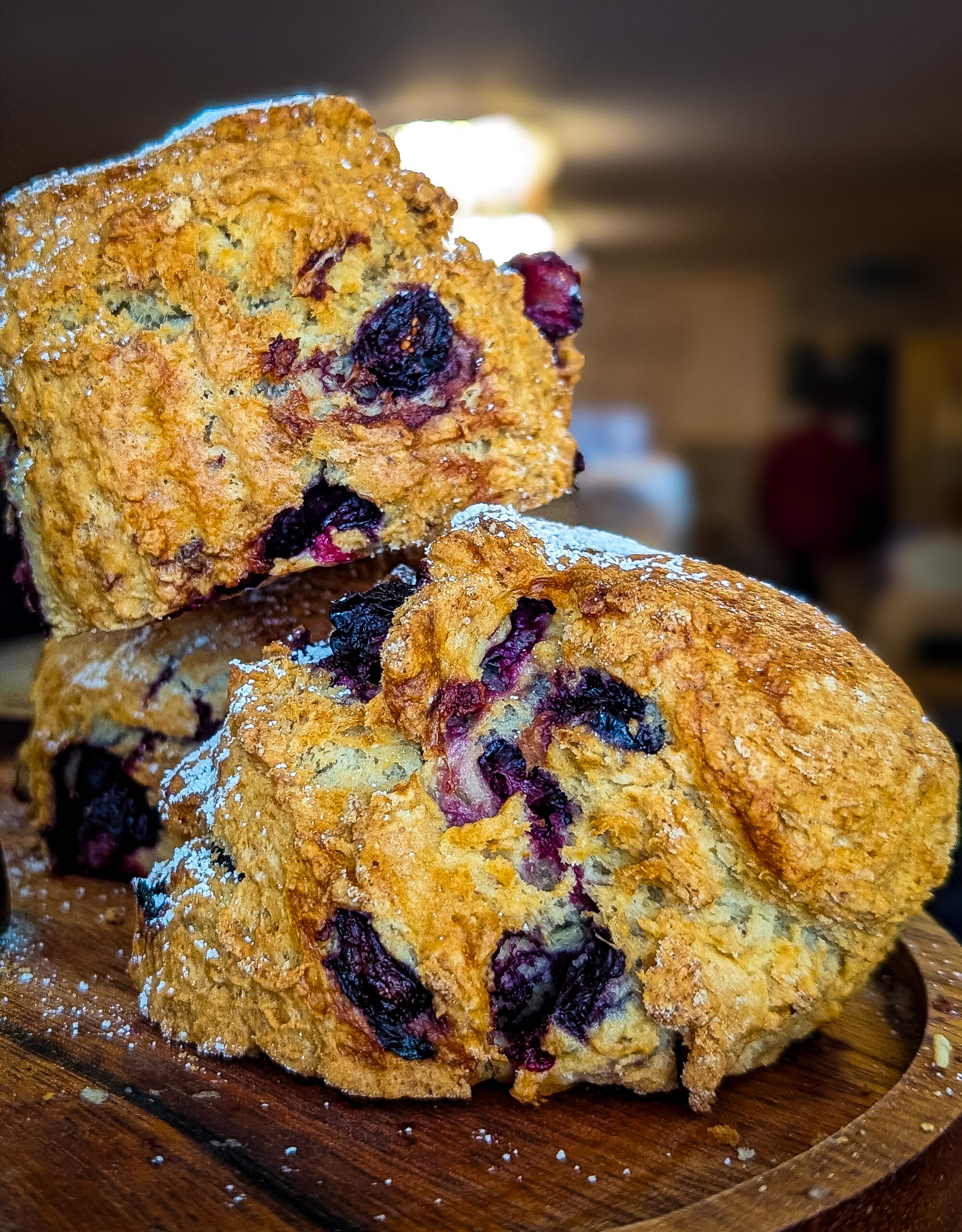 The Blueberry scones at the Little Drummer Boy Coffee shop in Richmond Yorkshire