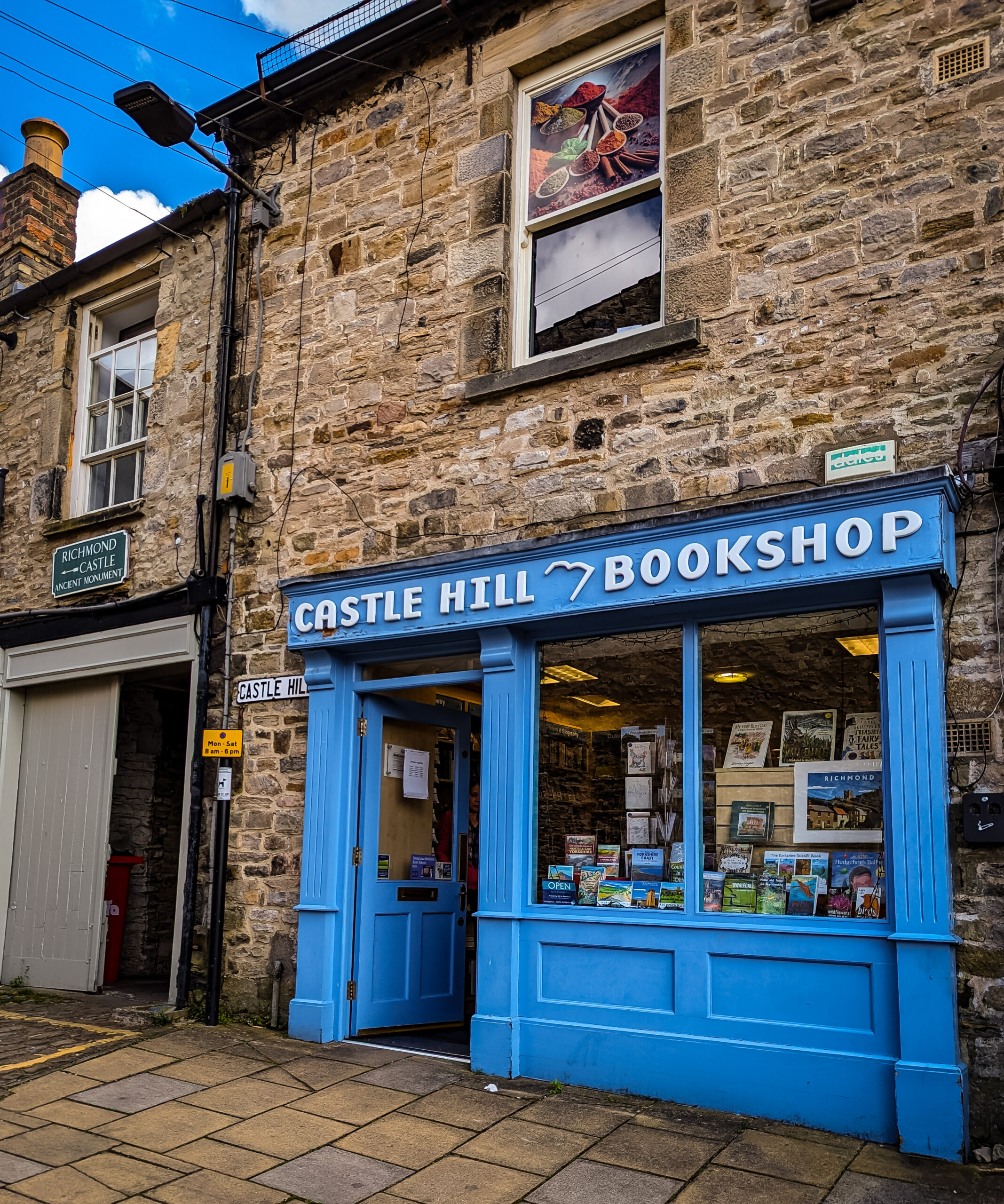 The Castle Hill bookshop in Richmond North Yorkshire