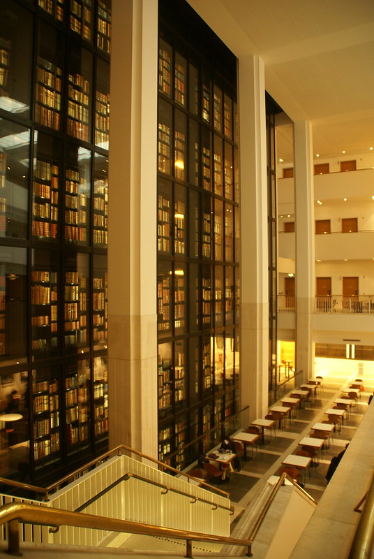 Inside the British Library in London