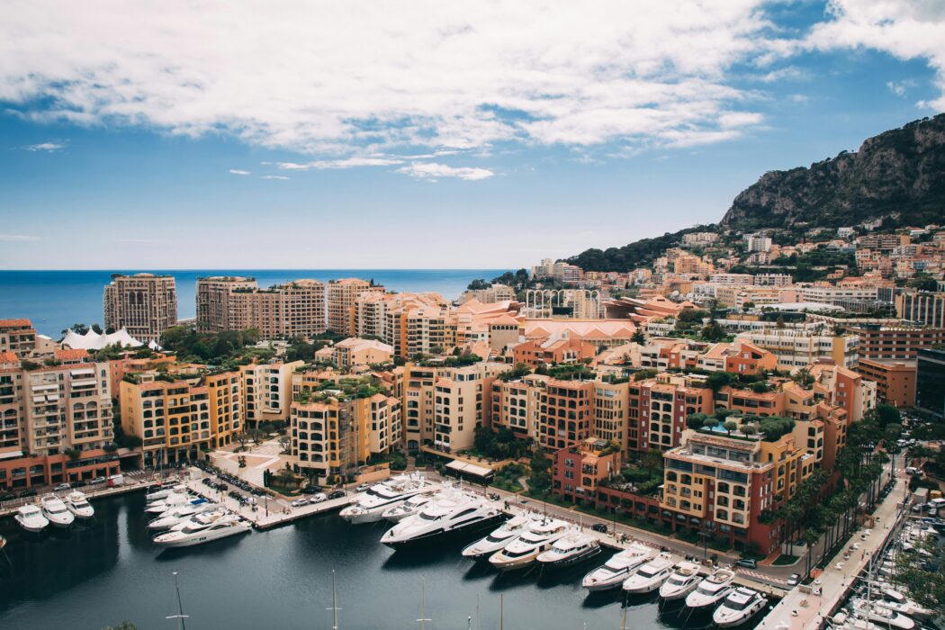 Yachts moored up at Monte Carlo in Monaco