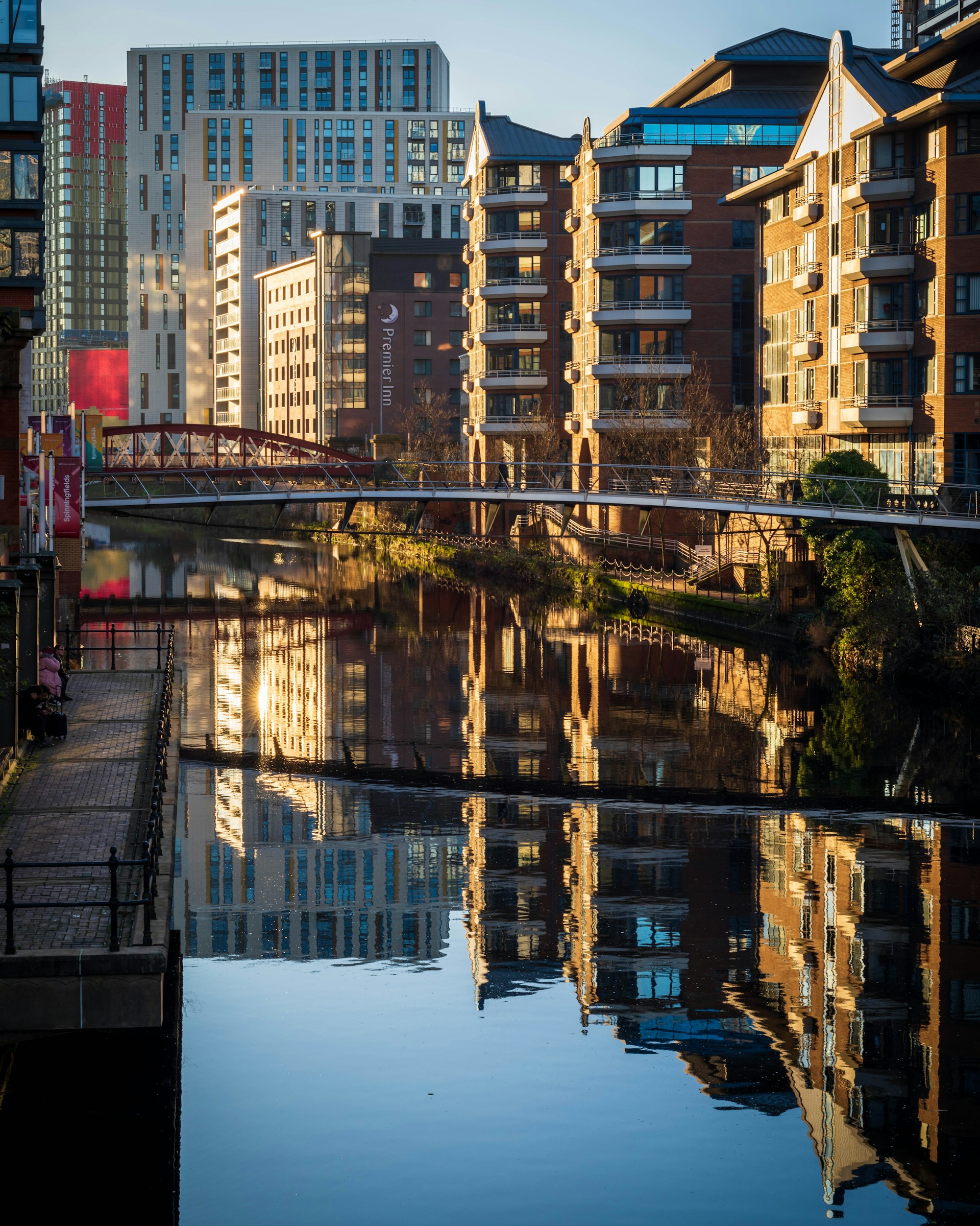 The Manchester skyline from the river.