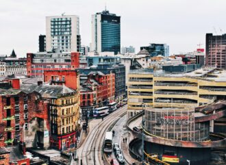 The Manchester city sky line