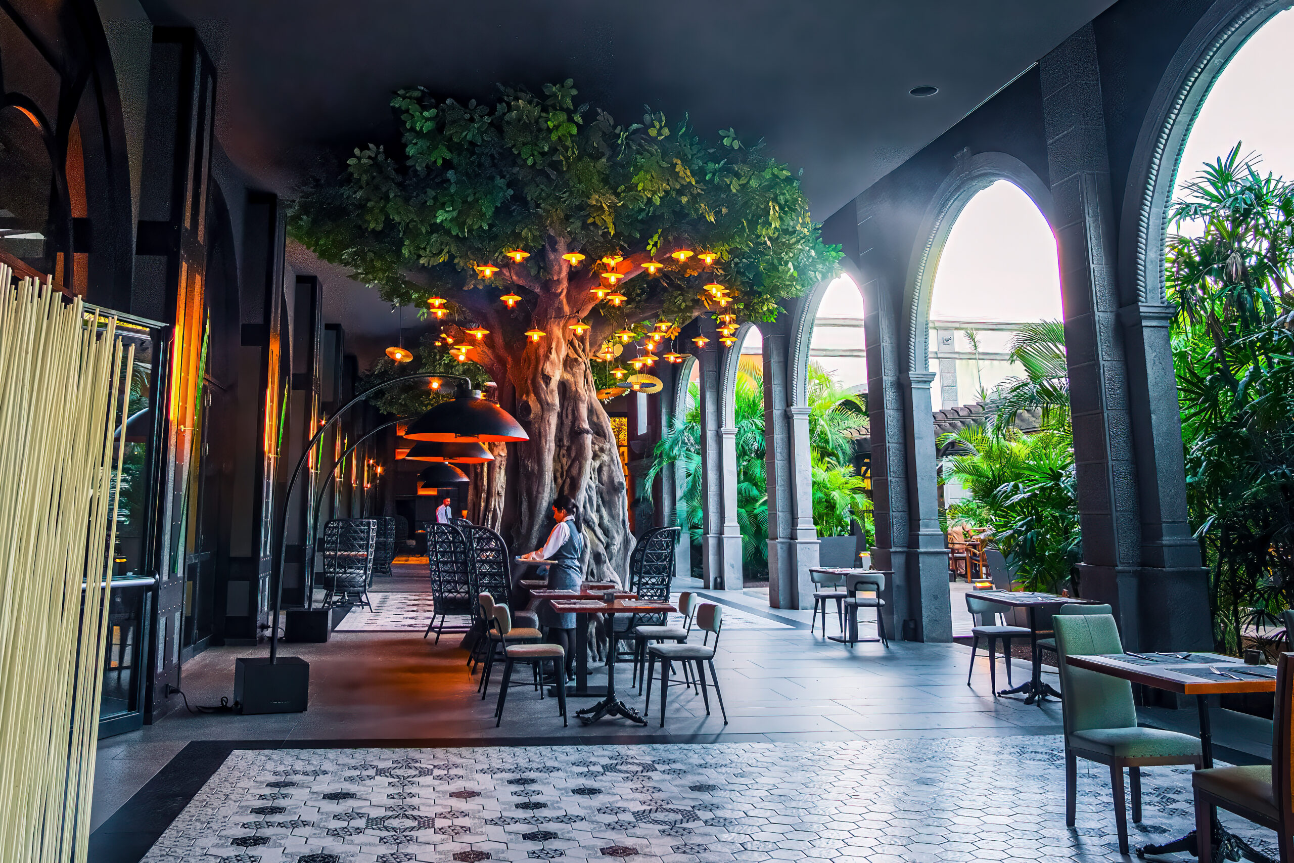 One of the bar areas in the Lopesan Costa Meloneras Resort & Spa in Gran Canaria