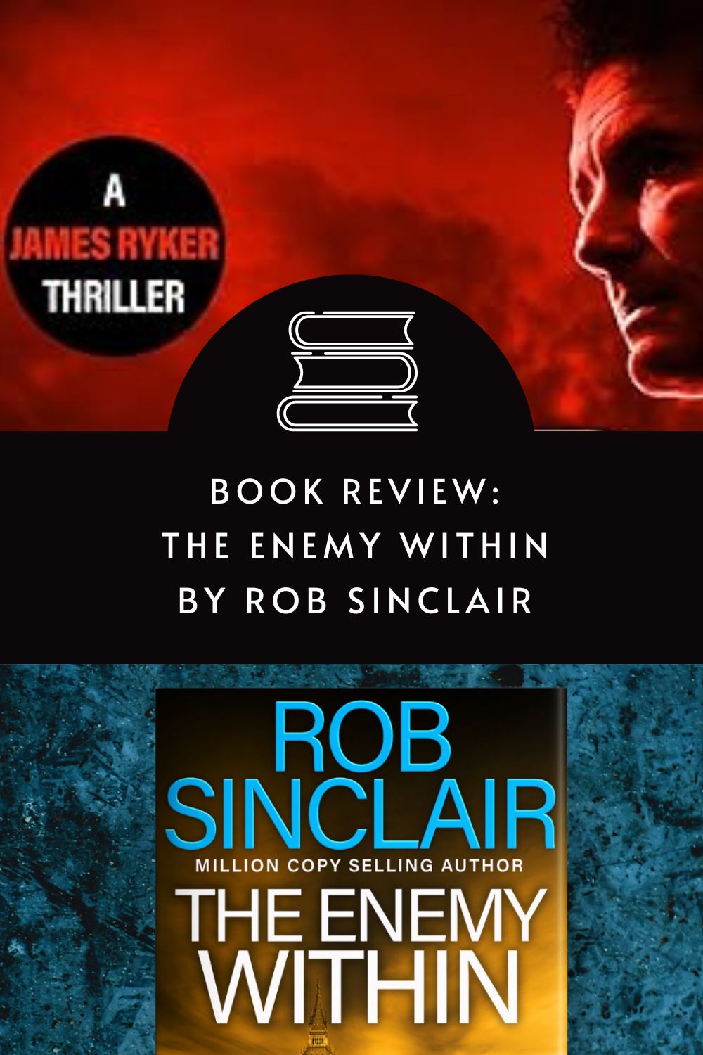 The Enemy Within by Rob Sinclair with a book review by @tbookjunkie