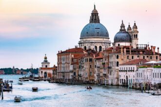 Venice in Italy, a city affected by climate change and the rising sea levels.